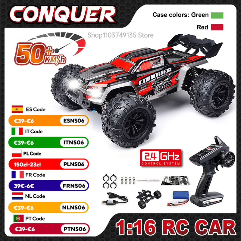 Rc Hobby Grade Truck - WLtoys Großes RC-Auto im Maßstab 1:16,