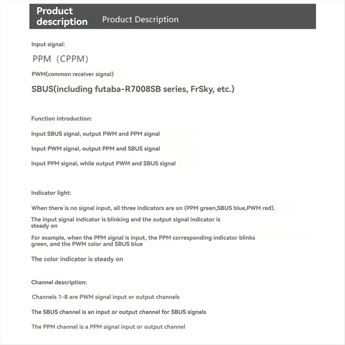 A99X SPP-SBUS 8CH Konverter fü – Receiver Sbus 8Ch Bewertung und Preis